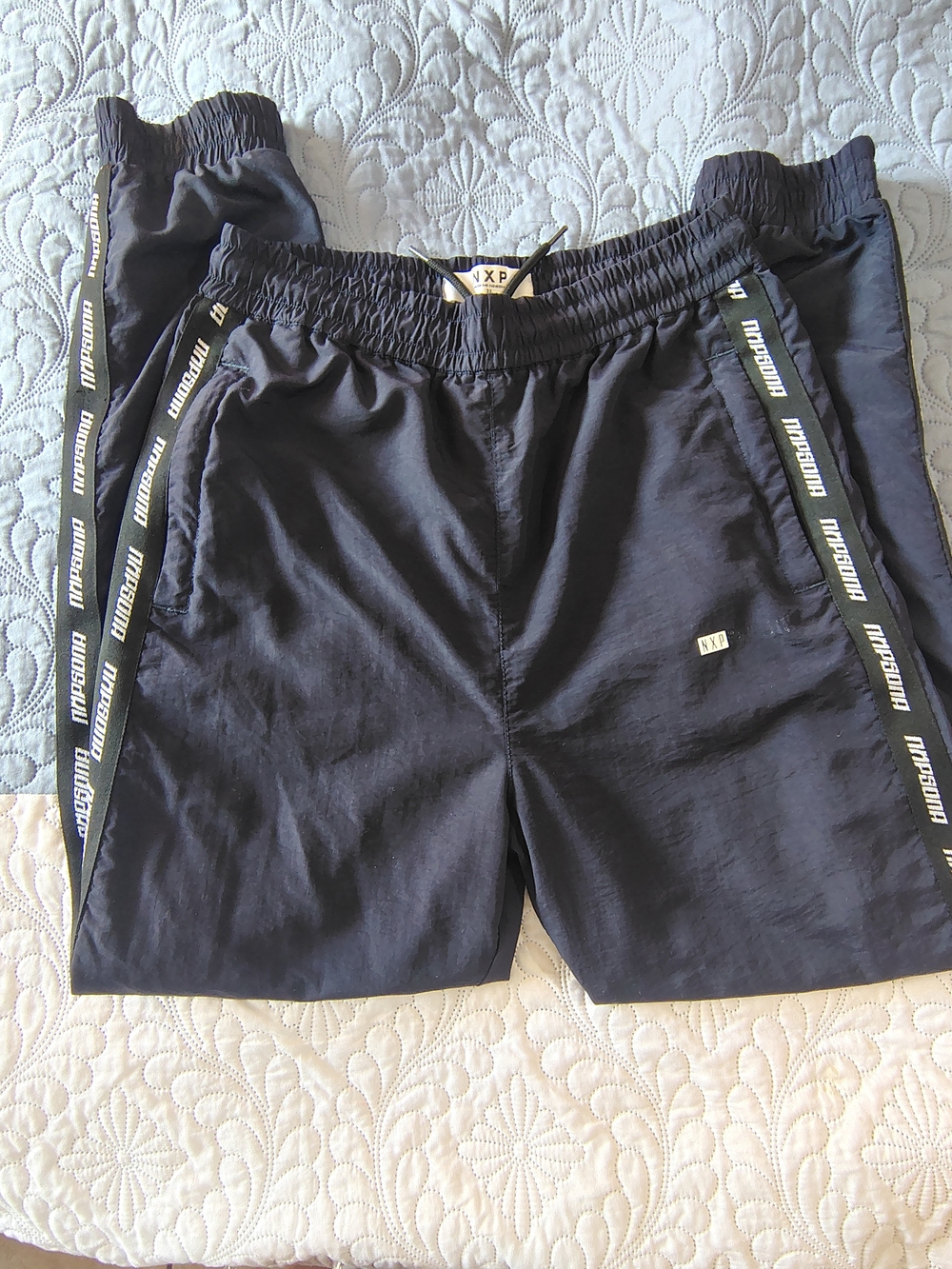 NXP Nena And Pasadena Drawstring Navy Blue Athletic Pants  Size 32